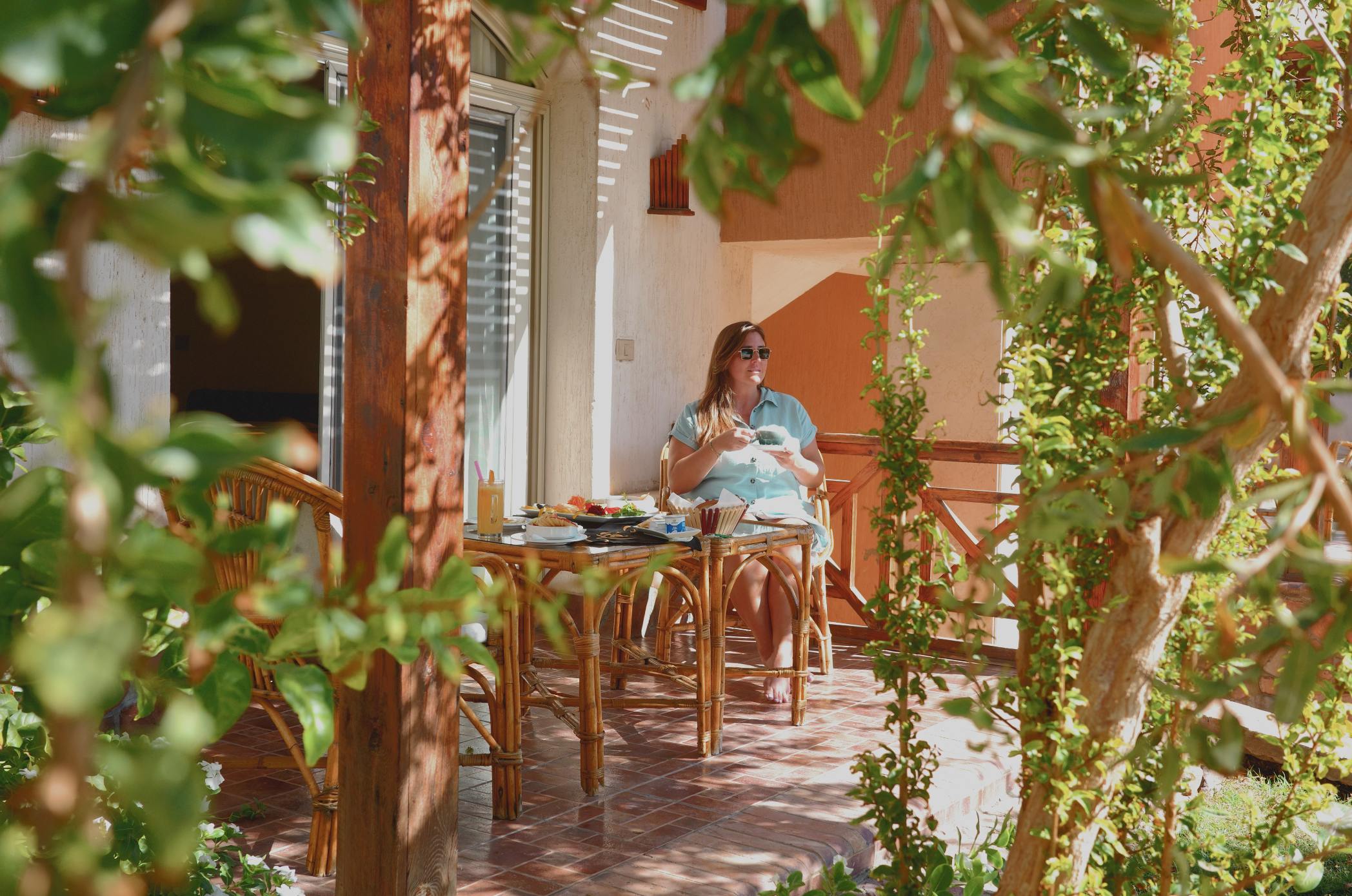 Outdoor dining experience